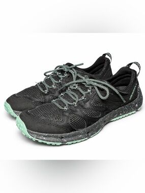 Merrell Trail Running Shoes Women’s 6 Black Mint Grip Athletic Sneakers